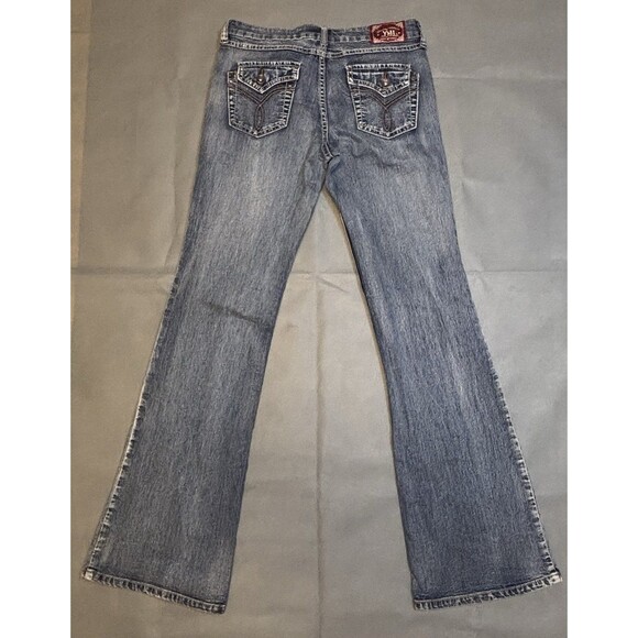Vintage YMI Jeans Low Rise Flare Button Fly From City Of Angels Retro 1990s - Picture 6 of 7